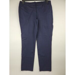 Worthington Women's Navy Blue Ankle Pants Size 8 Stretch Cotton Blend